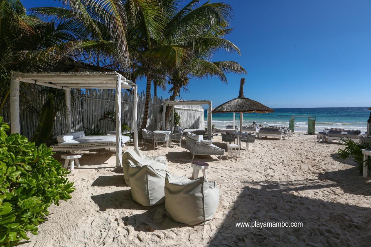 Hôtel Playa Mambo Eco Cabanas à Tulum Extérieur photo