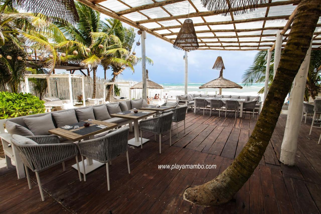 Hôtel Playa Mambo Eco Cabanas à Tulum Extérieur photo