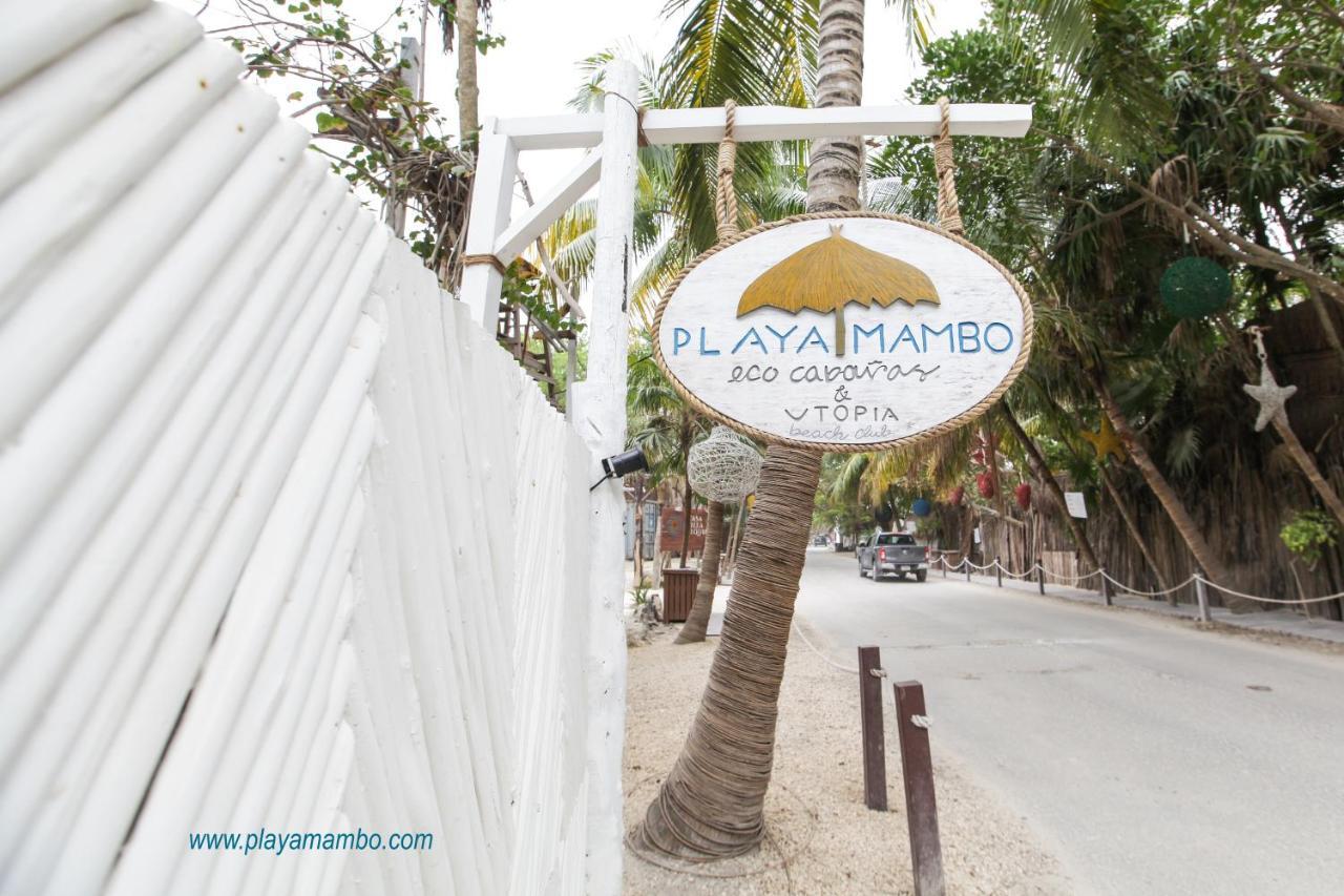 Hôtel Playa Mambo Eco Cabanas à Tulum Extérieur photo